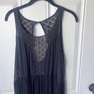 Anthropologie Lilia black maxi dress